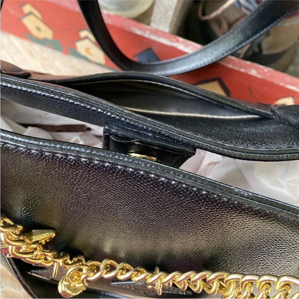 Kate Landry Celestial Charm Black Shoulder Bag‎